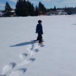 snowshoeing